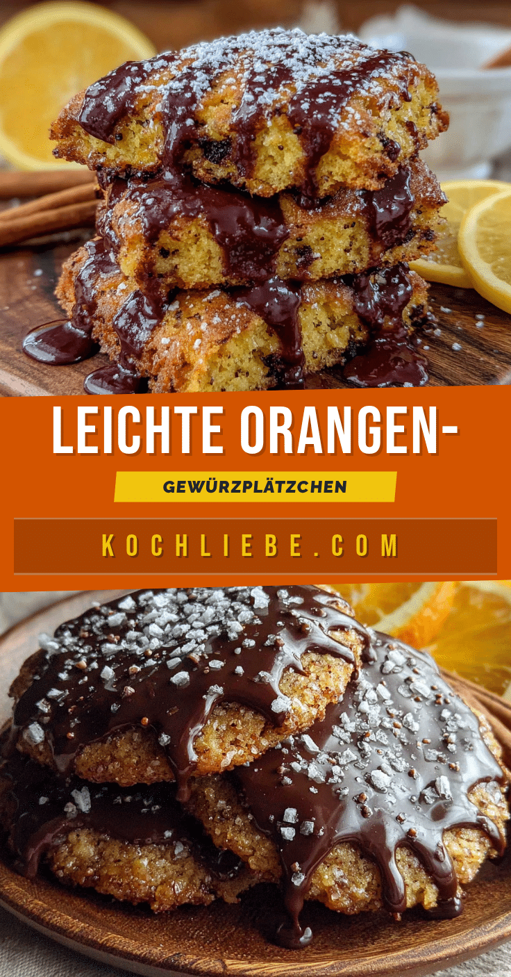 Leichte Orangen-Gewürzplätzchen mit Schokoglasur recipe