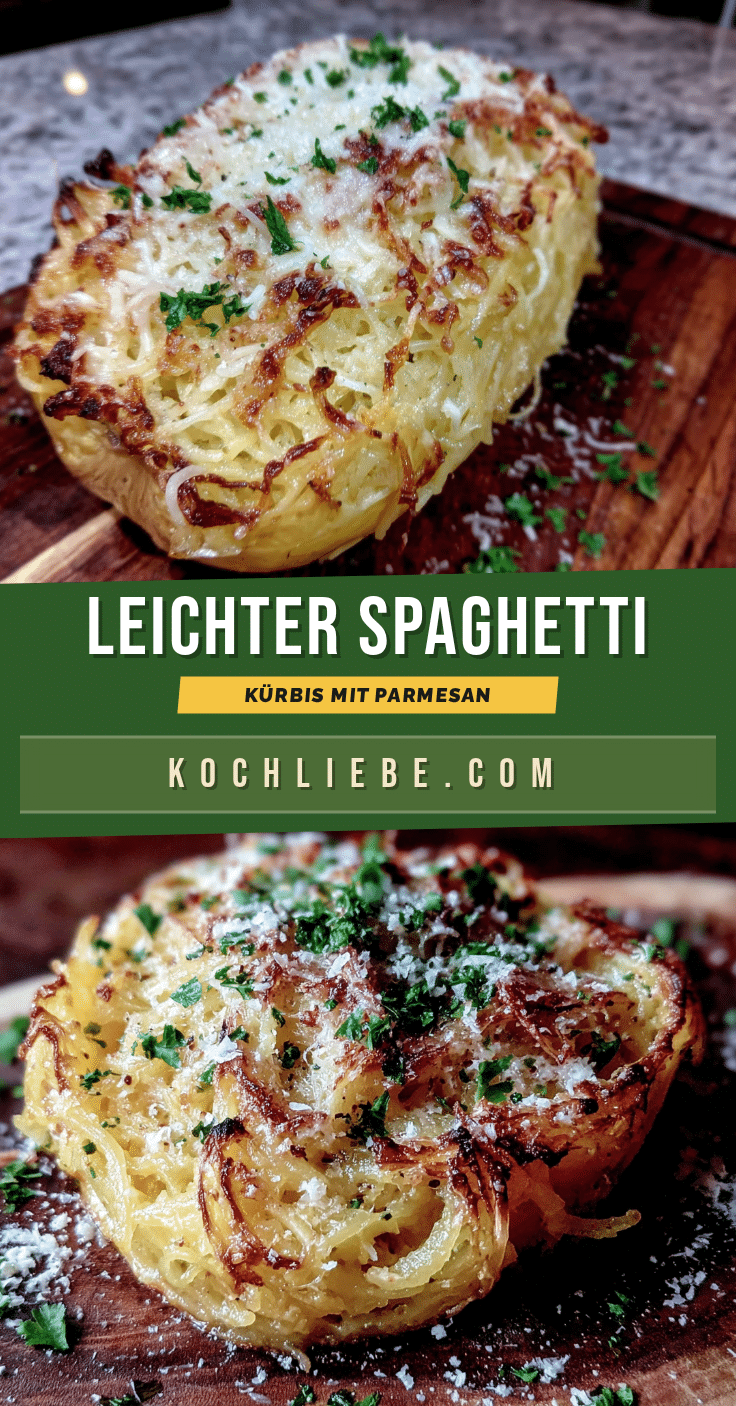 Leichter Spaghettikürbis mit Parmesan und Knoblauch recipe
