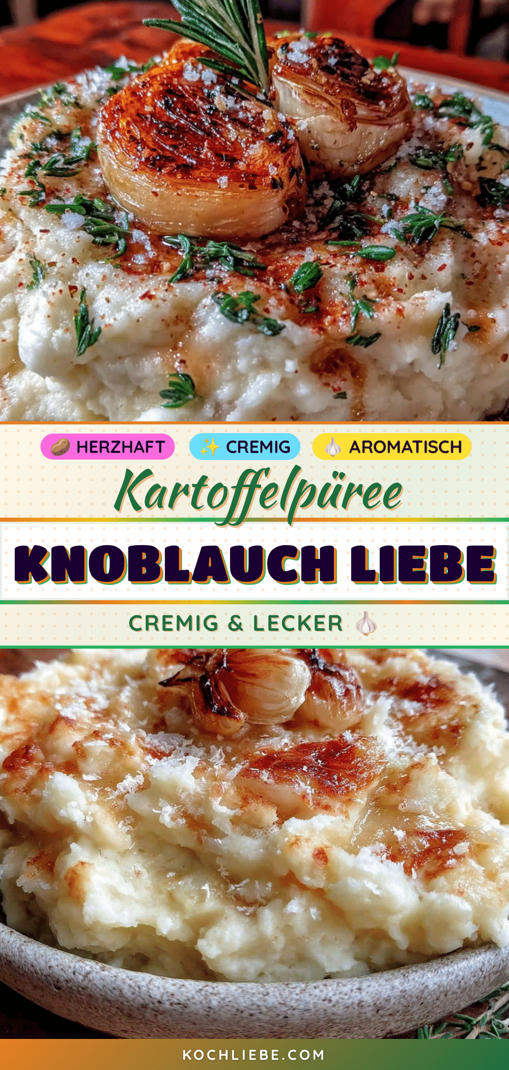 Leichtes Kartoffelpüree mit geröstetem Knoblauch recipe
