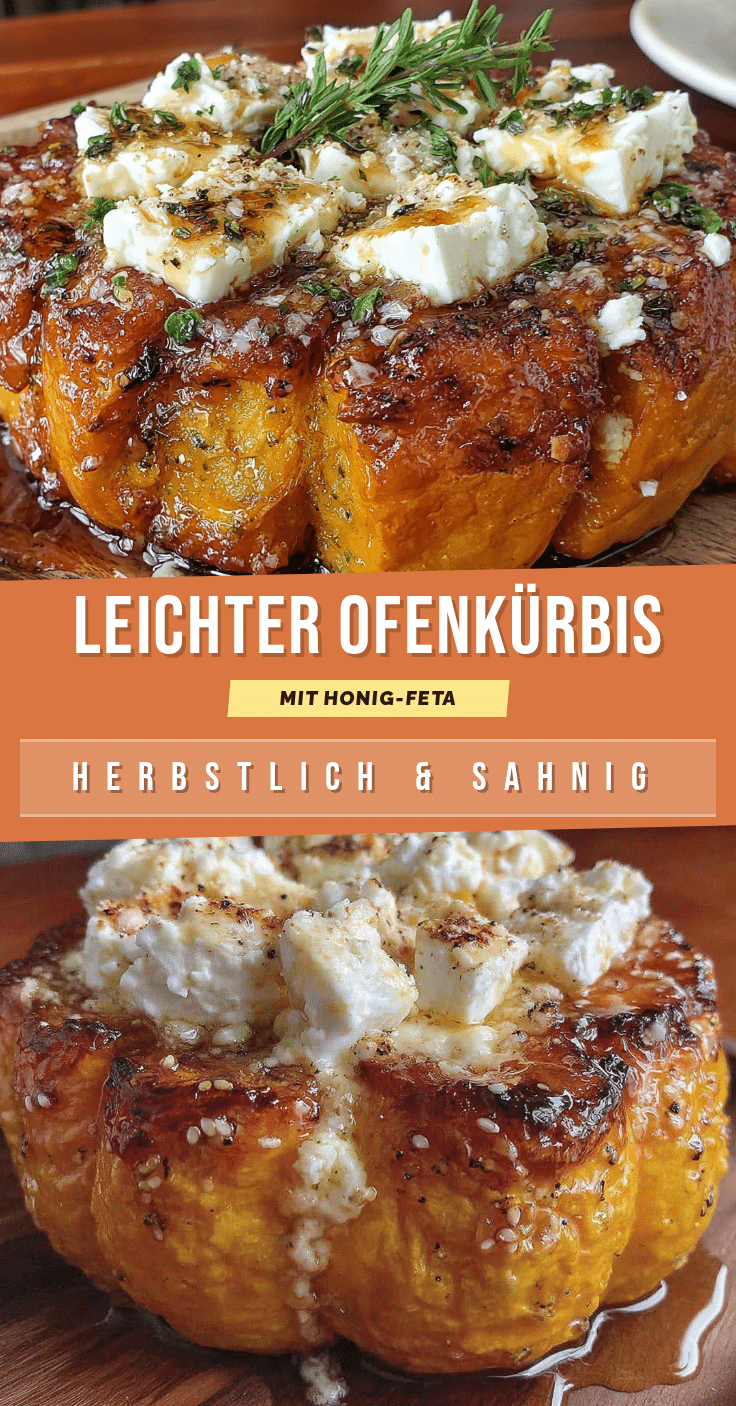 Ofenkürbis mit Honig-Feta recipe