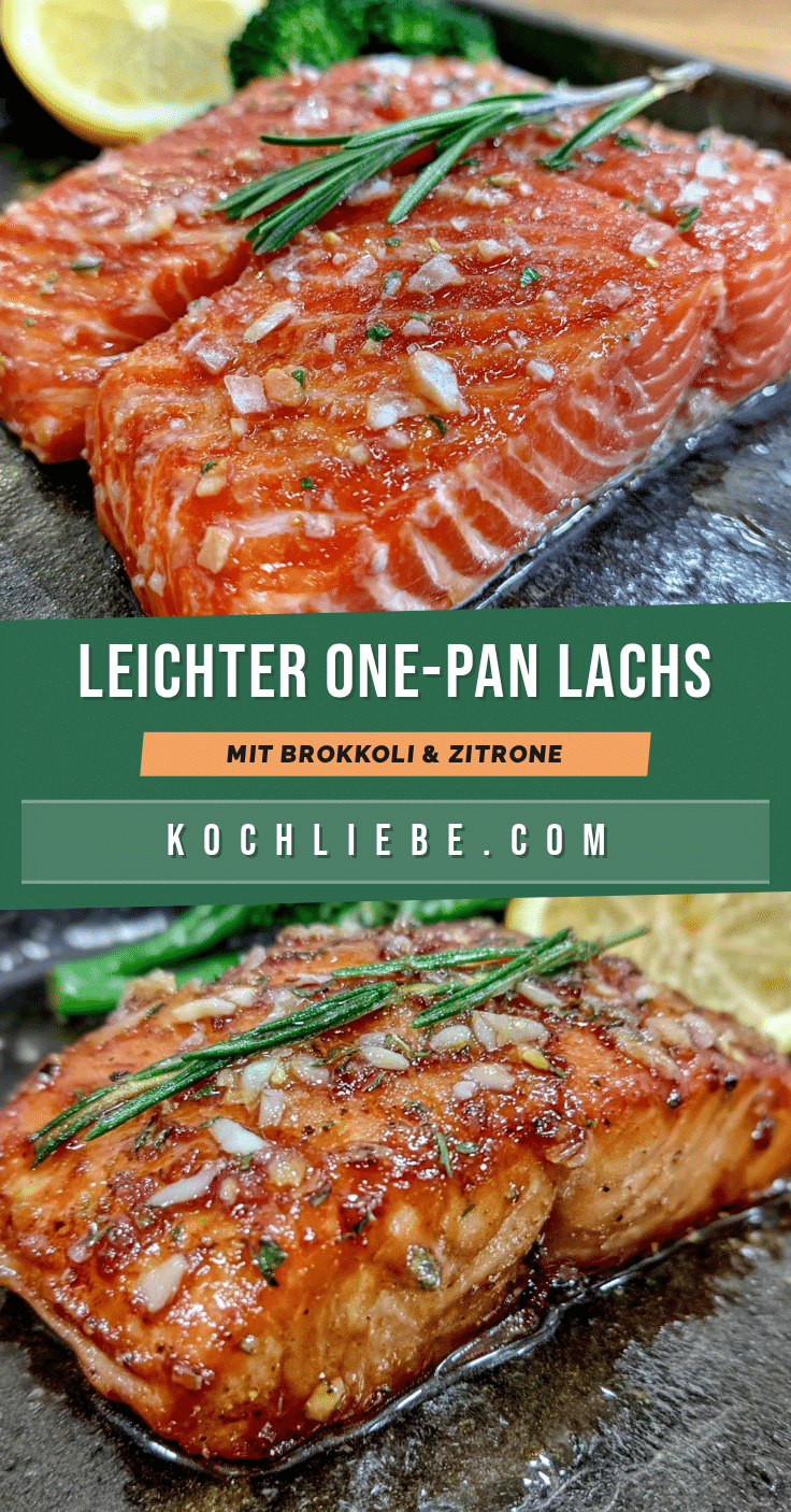 One-Pan Lachs mit Brokkoli und Zitrone recipe