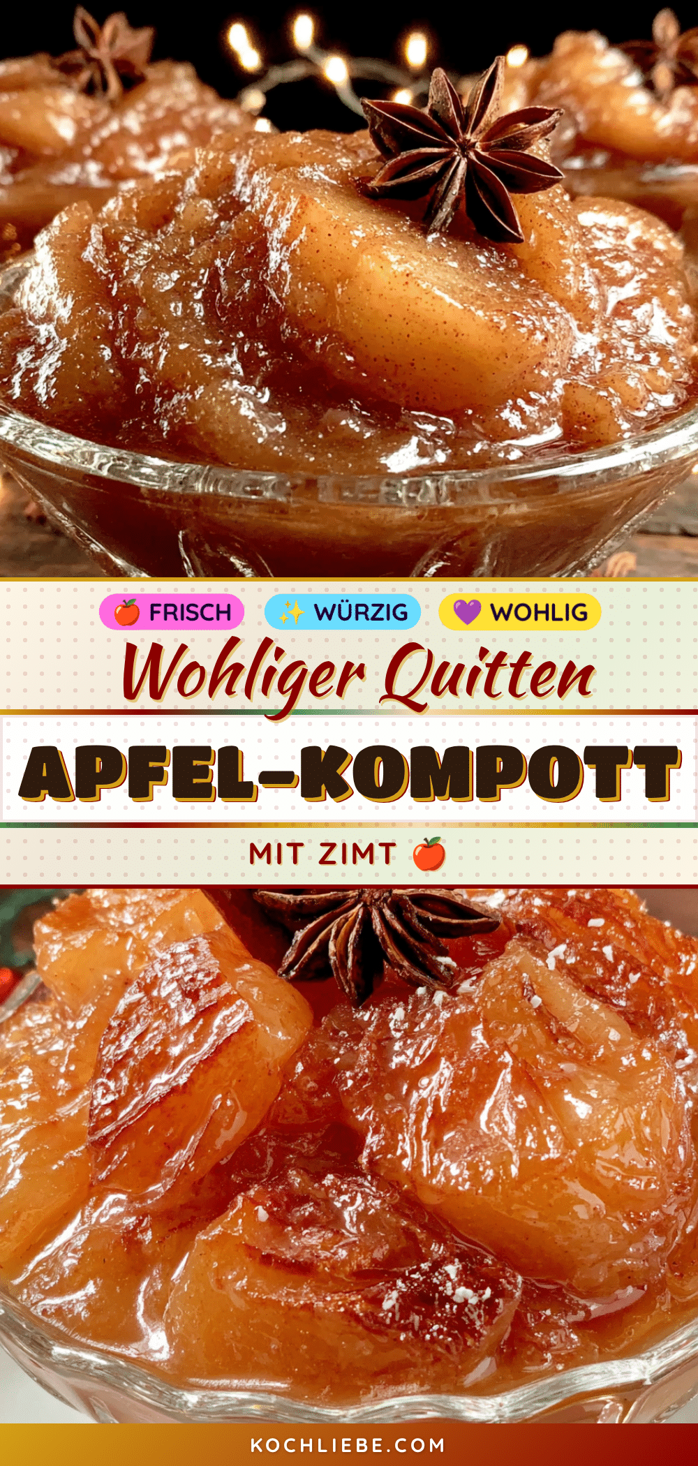 Quitten-Apfel-Kompott mit Zimt recipe