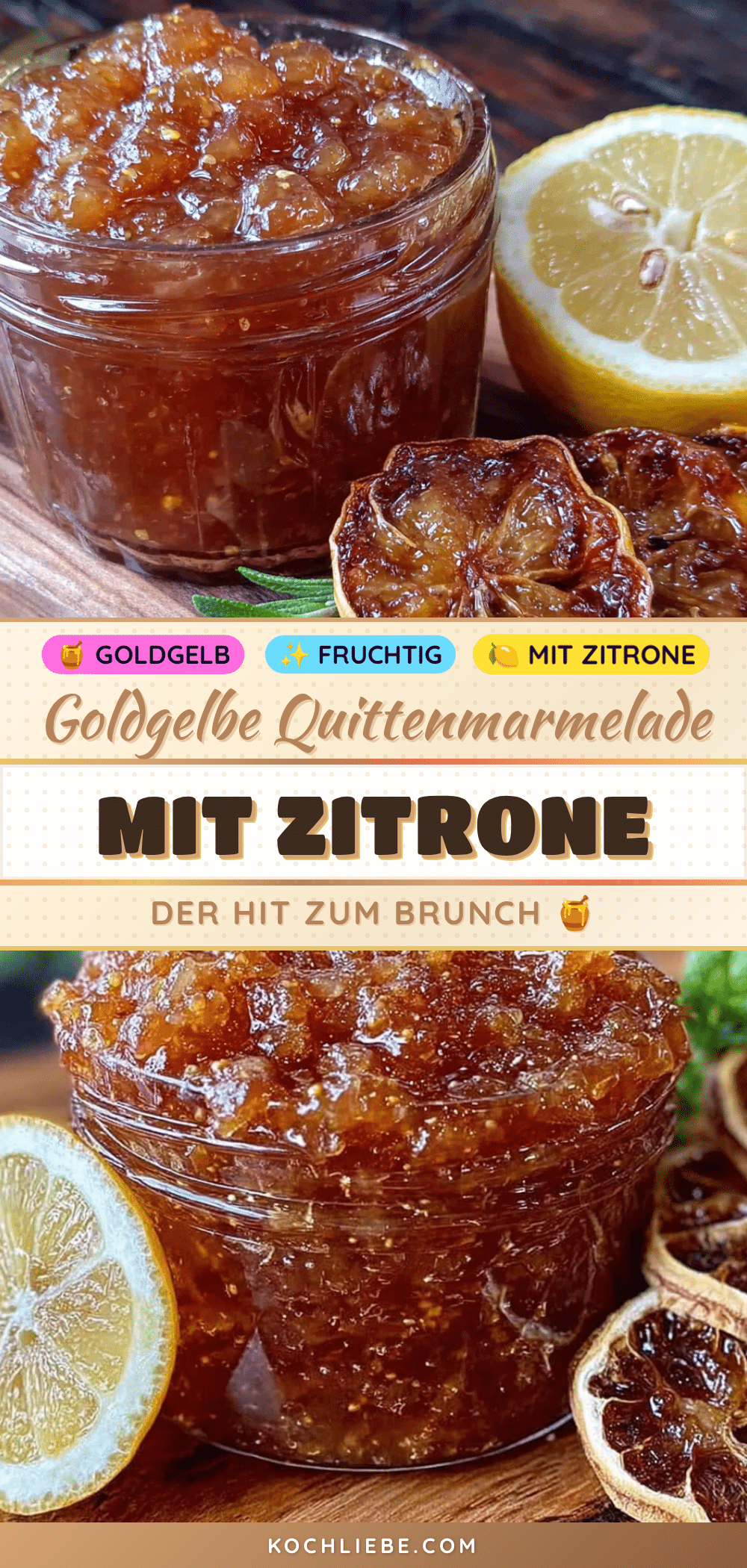 Quittenmarmelade mit Zitrone recipe
