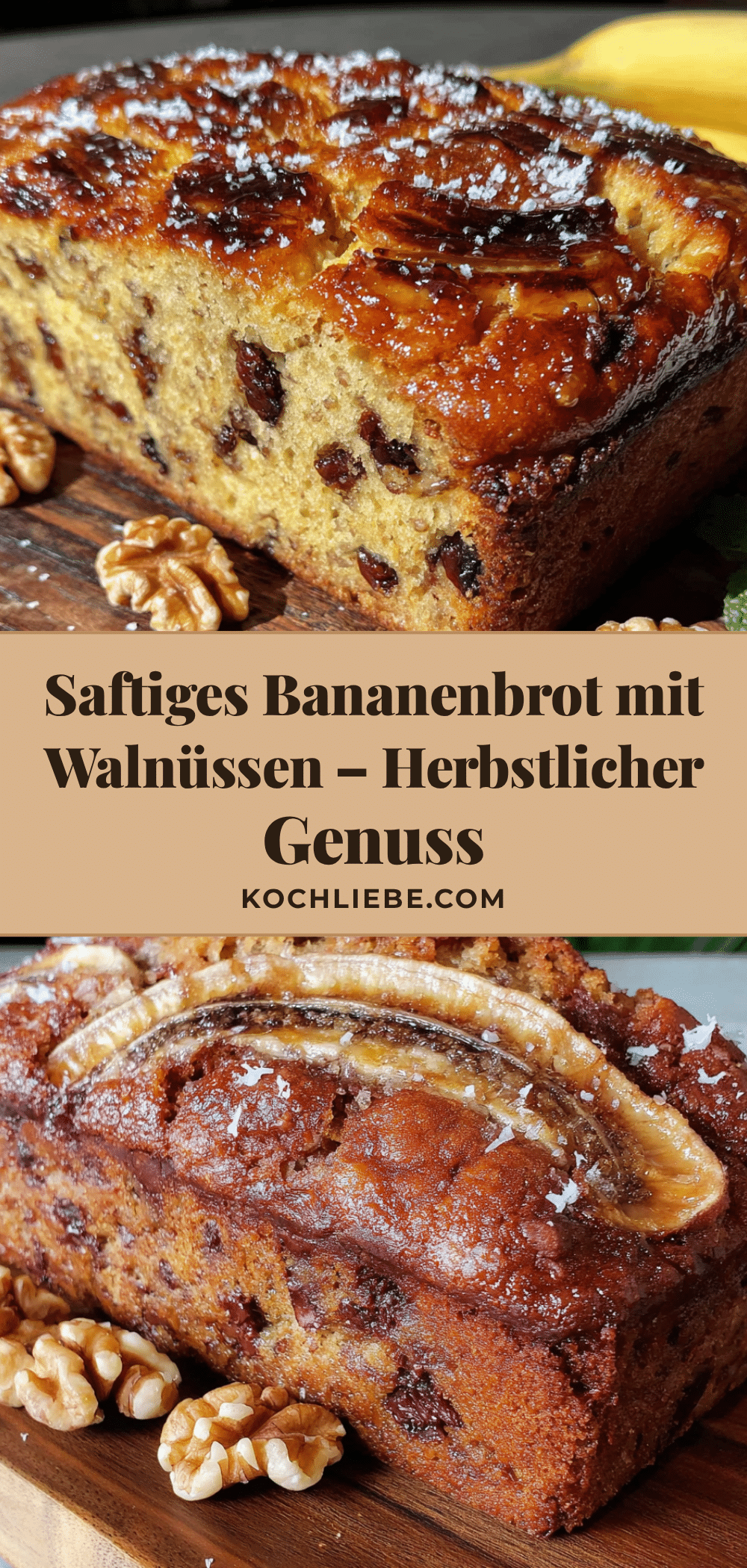 Saftiges Bananenbrot mit Walnüssen recipe