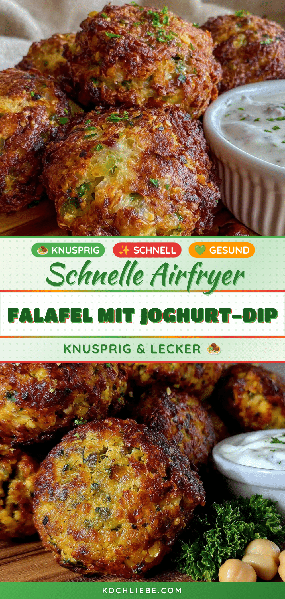 Schnelle Airfryer-Falafel recipe