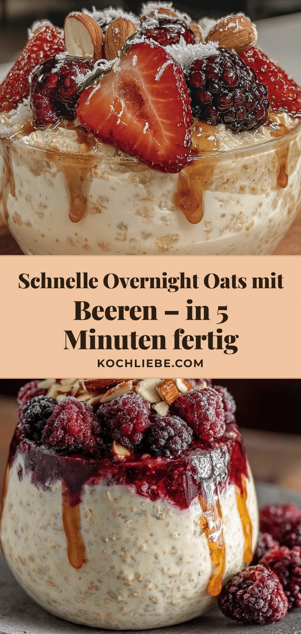 Schnelle Overnight Oats mit Beeren recipe