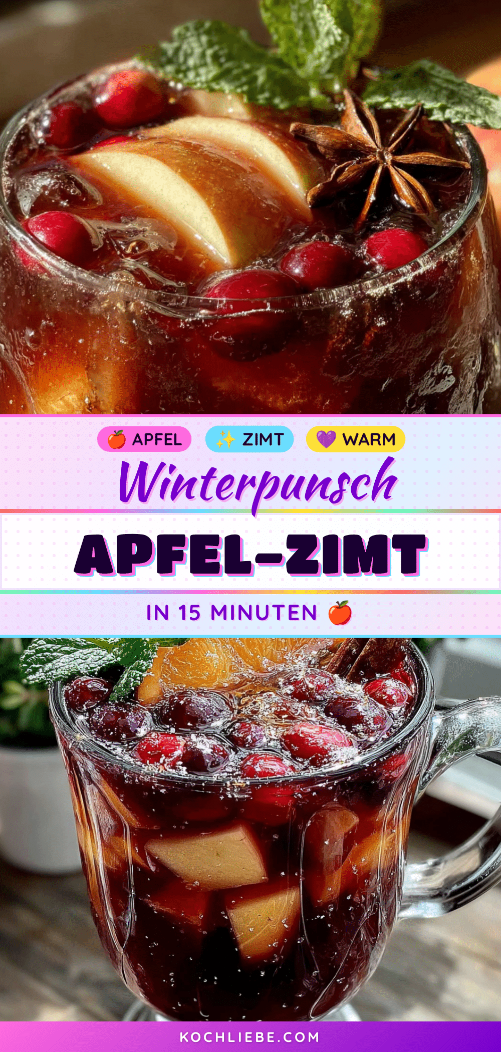 Schneller Apfel-Zimt Winterpunsch recipe