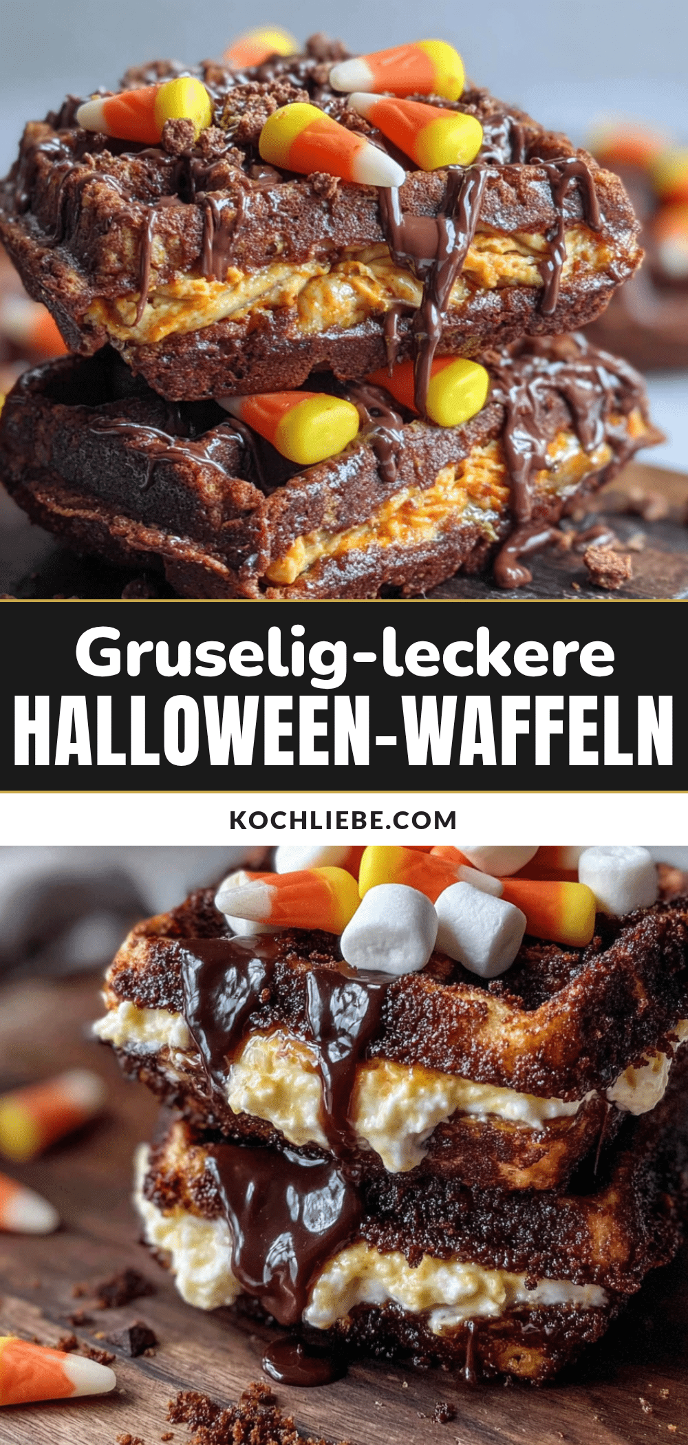 Schwarze Halloween-Waffeln mit Aktivkohle recipe