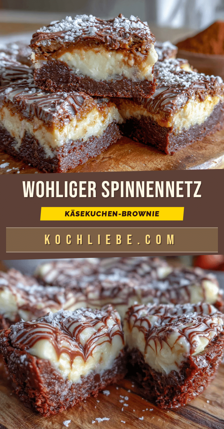 Spinnennetz-Käsekuchen-Brownie recipe