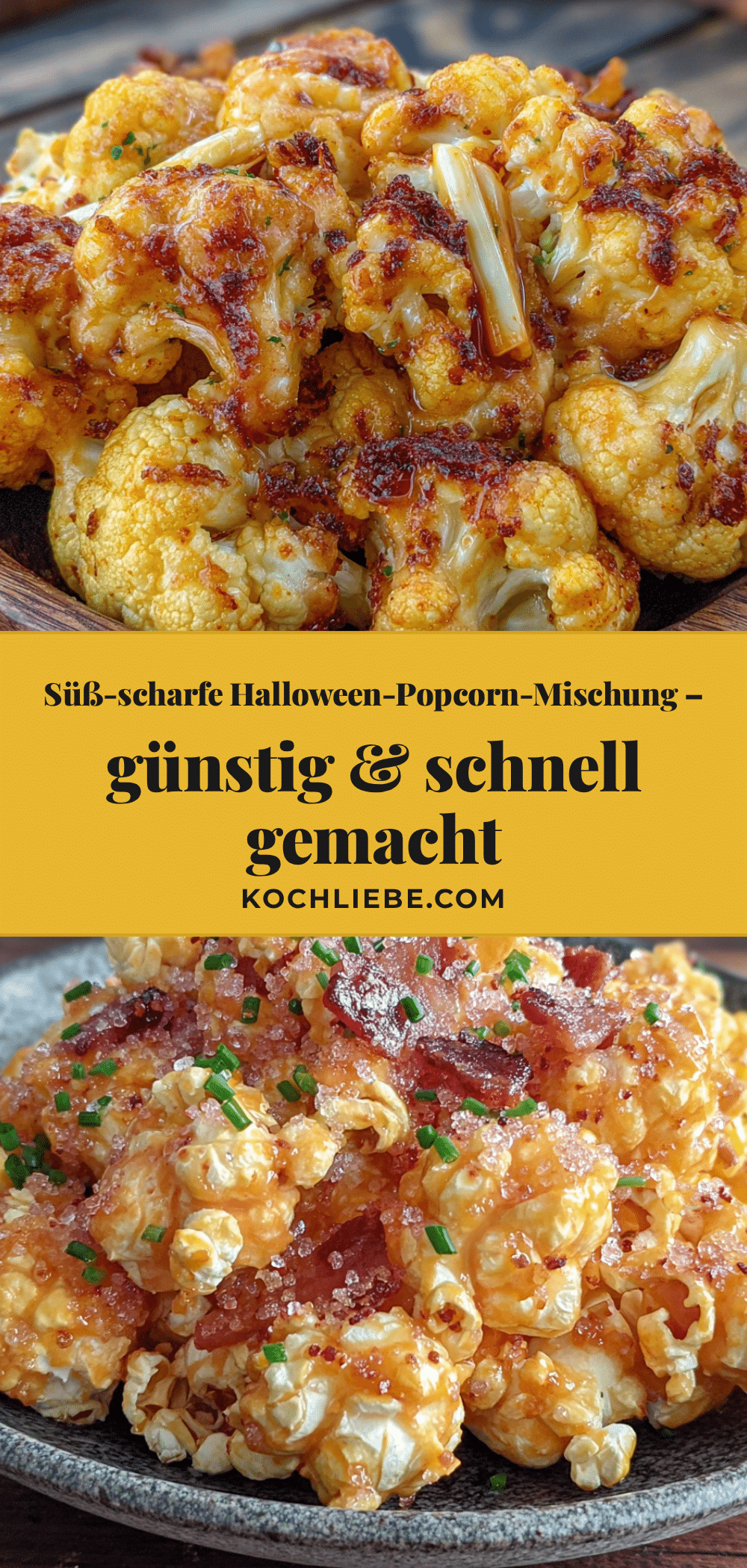 Süß-scharfe Halloween-Popcorn-Mischung recipe