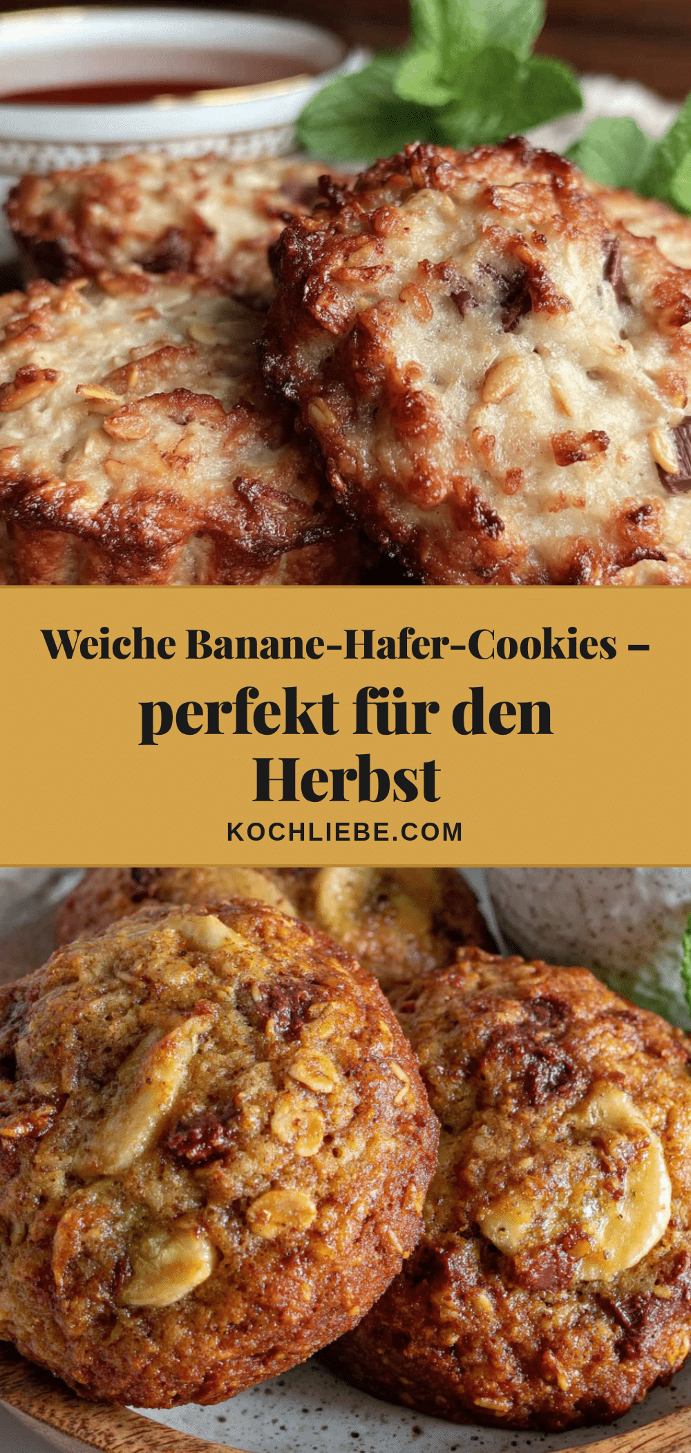weiche Banane-Hafer-Cookies recipe