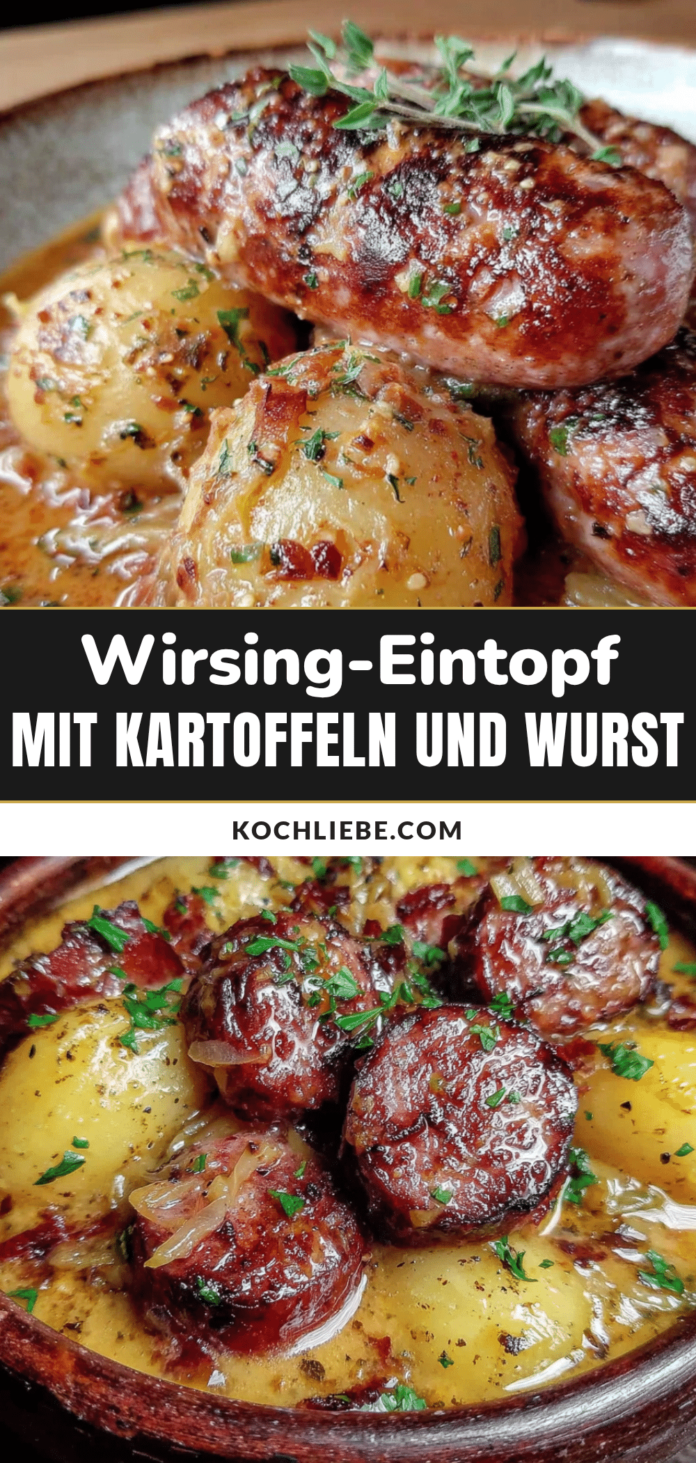 Wirsing-Eintopf mit Kartoffeln und Wurst recipe