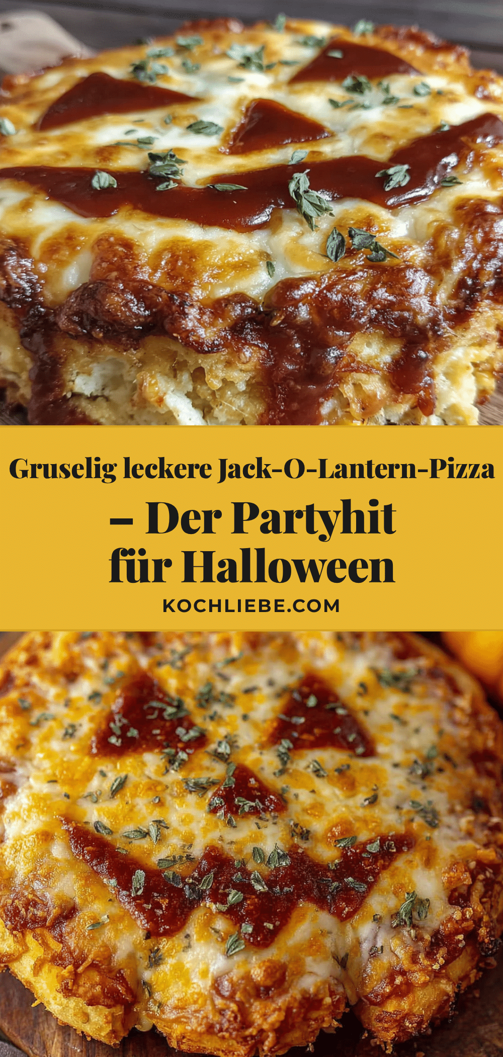 Beste Jack-O-Lantern-Pizza für Halloween recipe