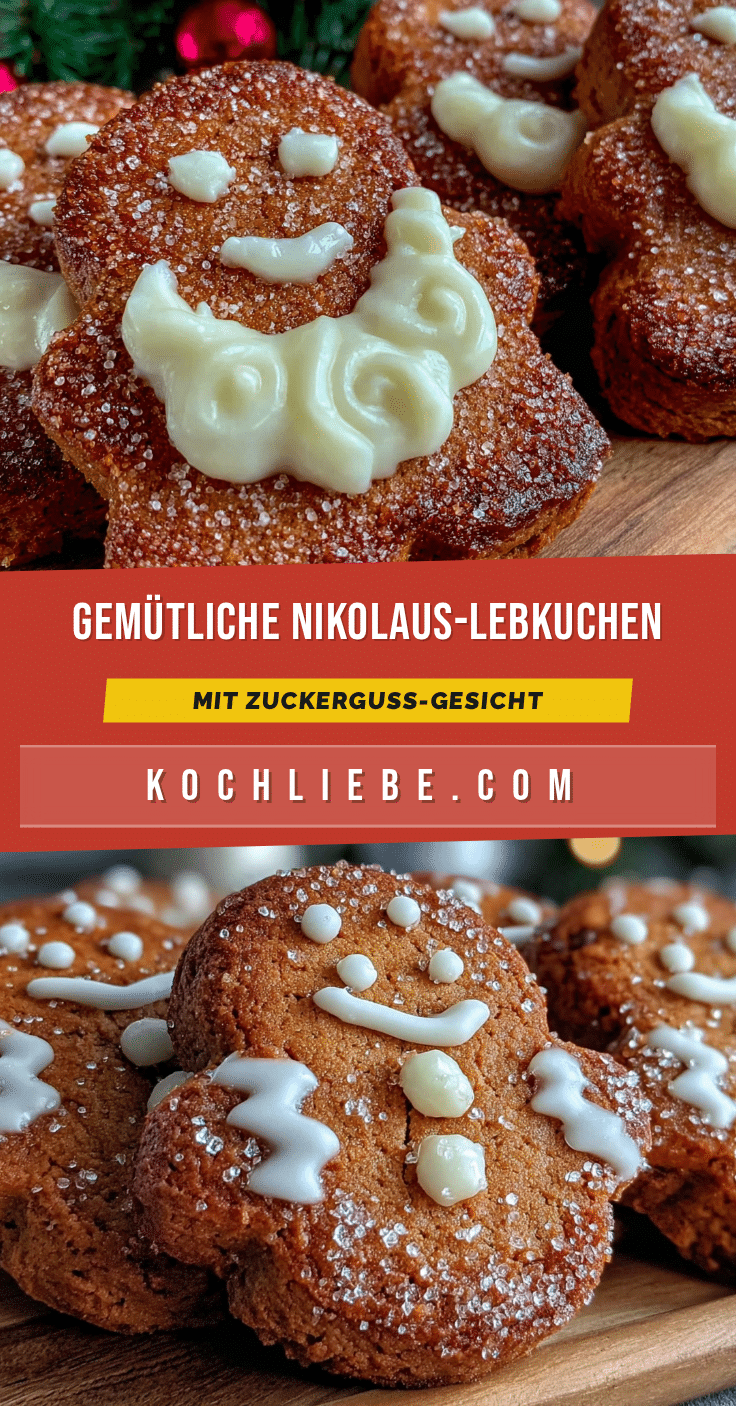 Gemütliche Nikolaus-Lebkuchenmänner mit Zuckerguss-Gesicht: Einfaches Rezept recipe