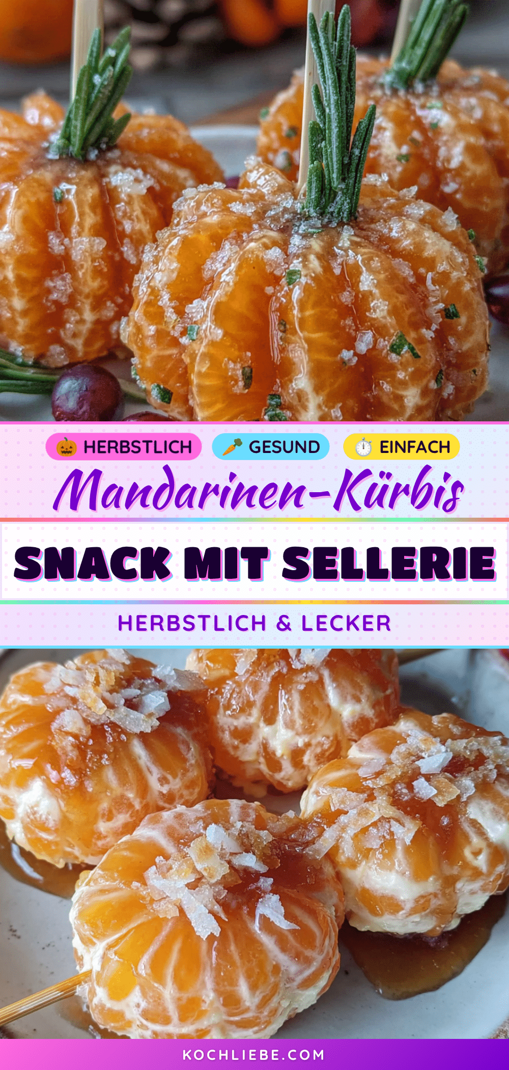 herbstlicher mandarinen-kürbis-snack recipe