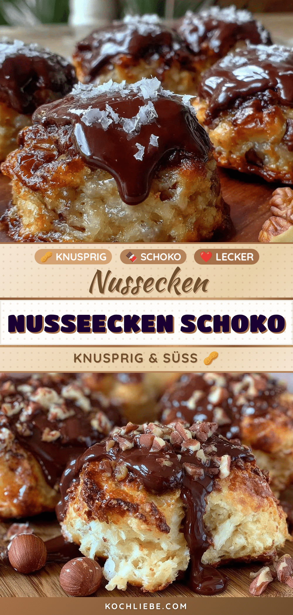 knusprige Nussecken mit Schokoladenguss recipe