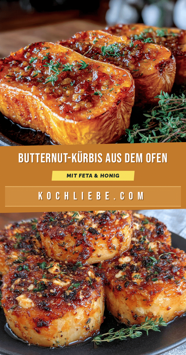 Ofenbutternut mit Feta und Honig recipe