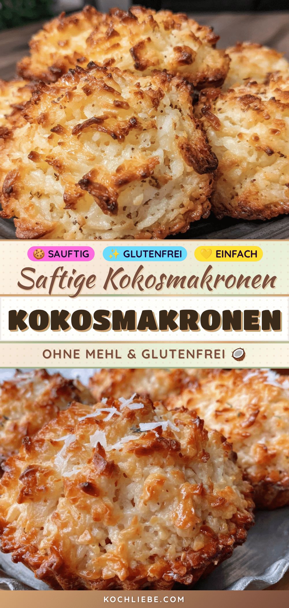Saftige Kokosmakronen ohne Mehl recipe
