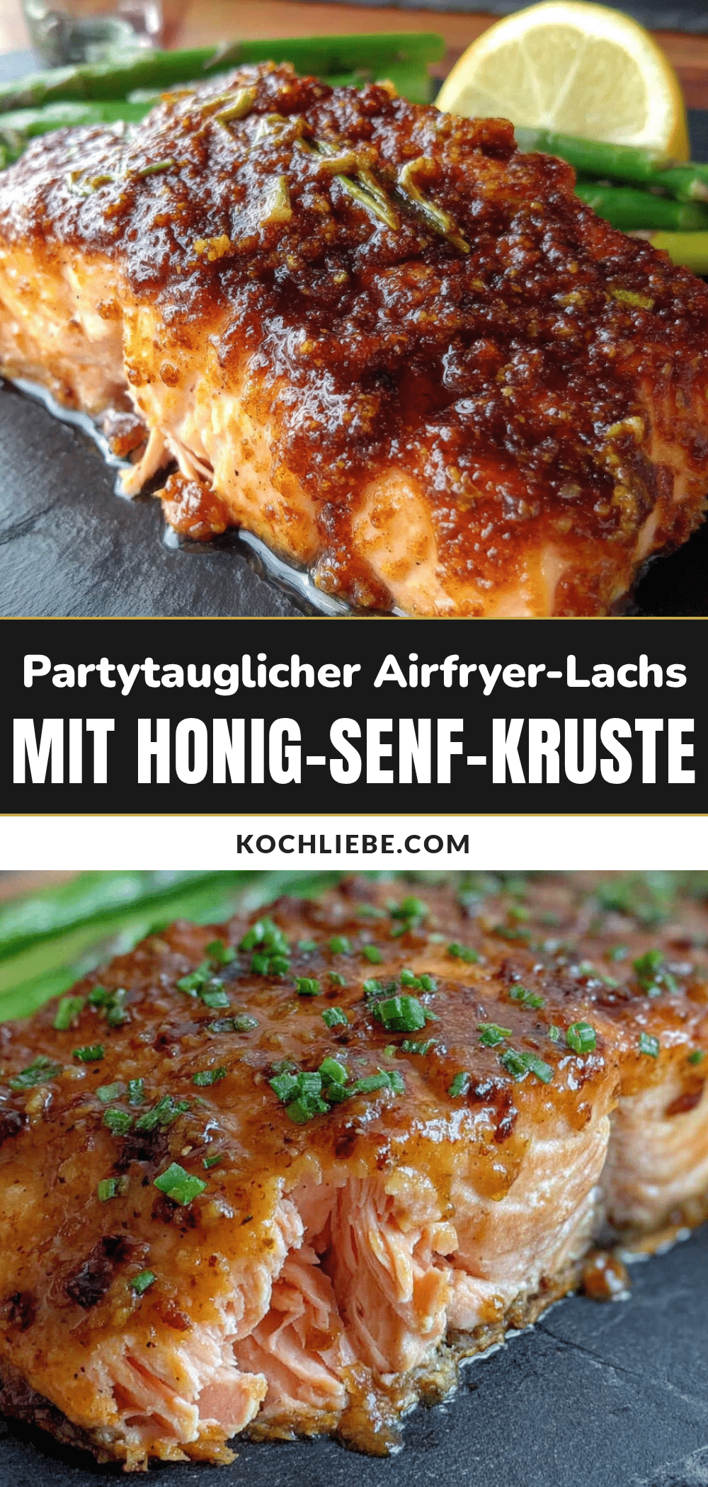 Airfryer-Lachs mit Honig-Senf-Kruste recipe