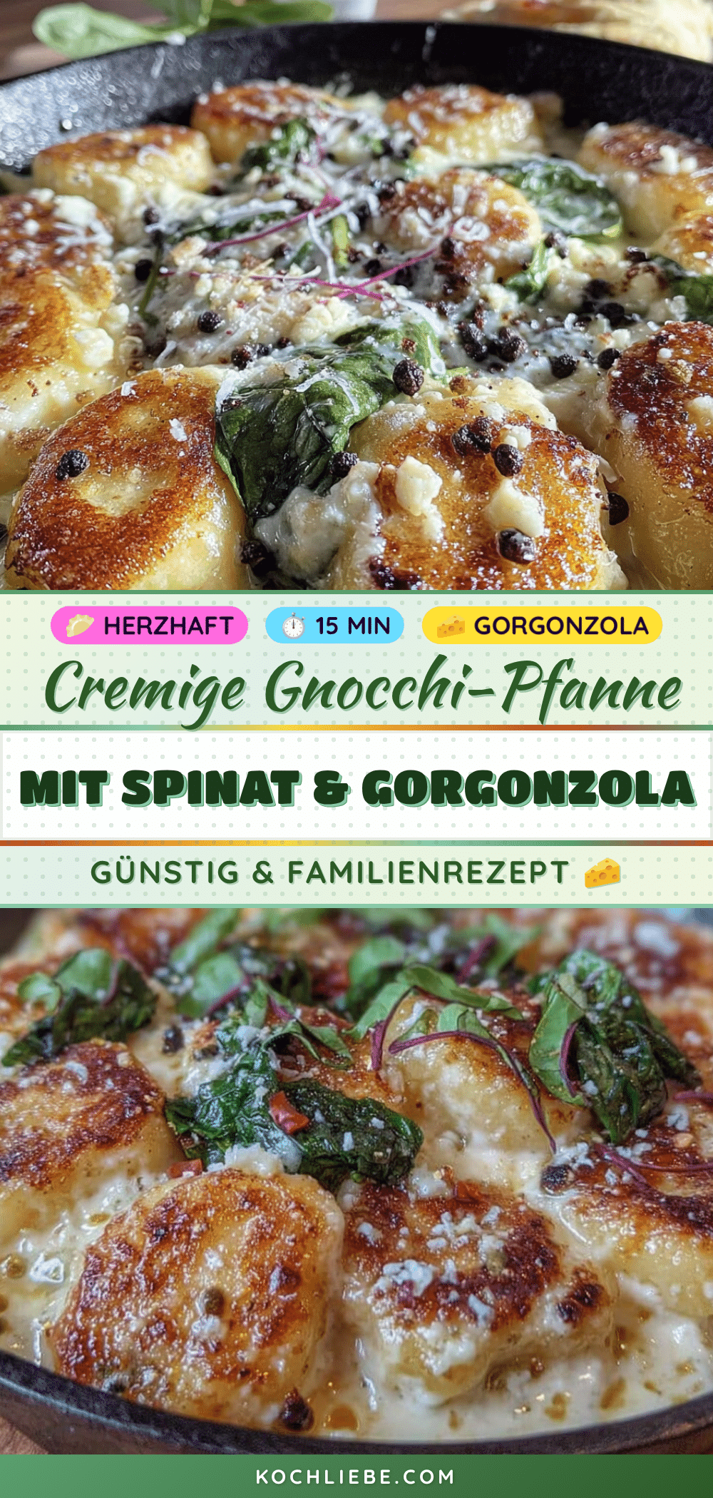 cremige Gnocchi-Pfanne mit Spinat recipe