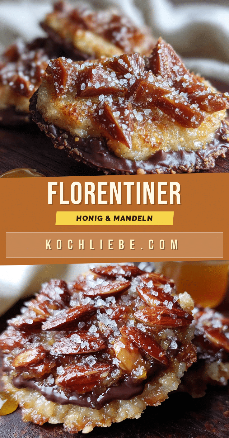 Florentiner mit Honig und Zartbitterboden recipe