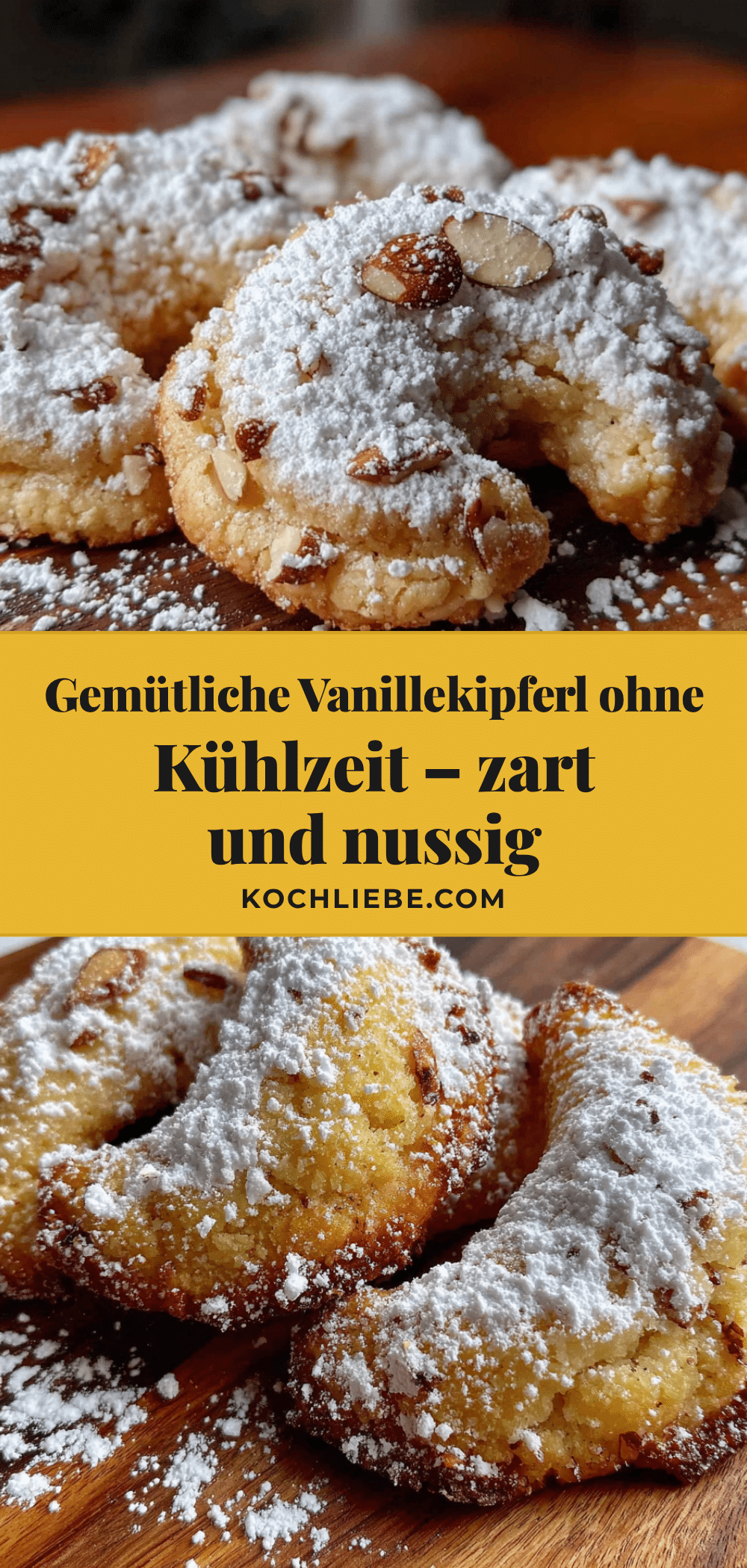 Gemütliche Vanillekipferl ohne Kühlzeit recipe