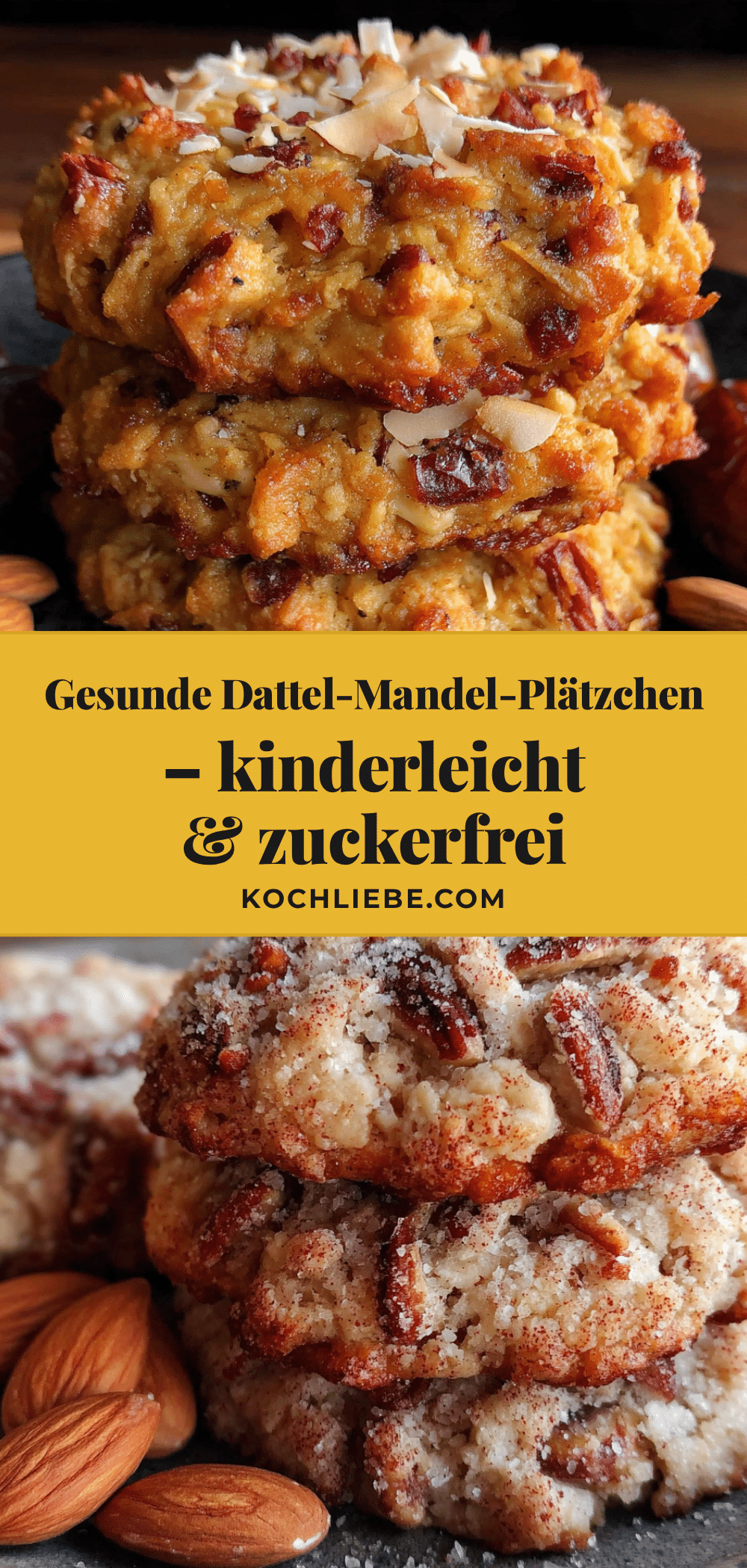 Gesunde Dattel-Mandel-Plätzchen recipe