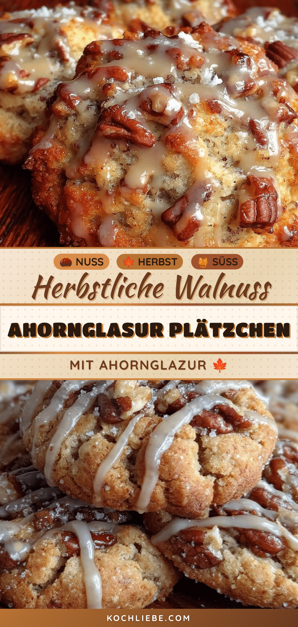 Herbstliche Walnuss-Ahornsirup-Plätzchen recipe