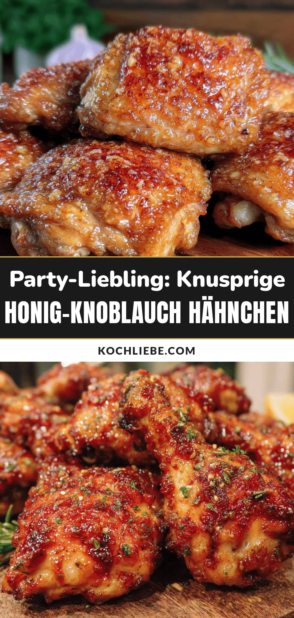 Honig-Knoblauch Hähnchenschenkel aus dem Airfryer recipe