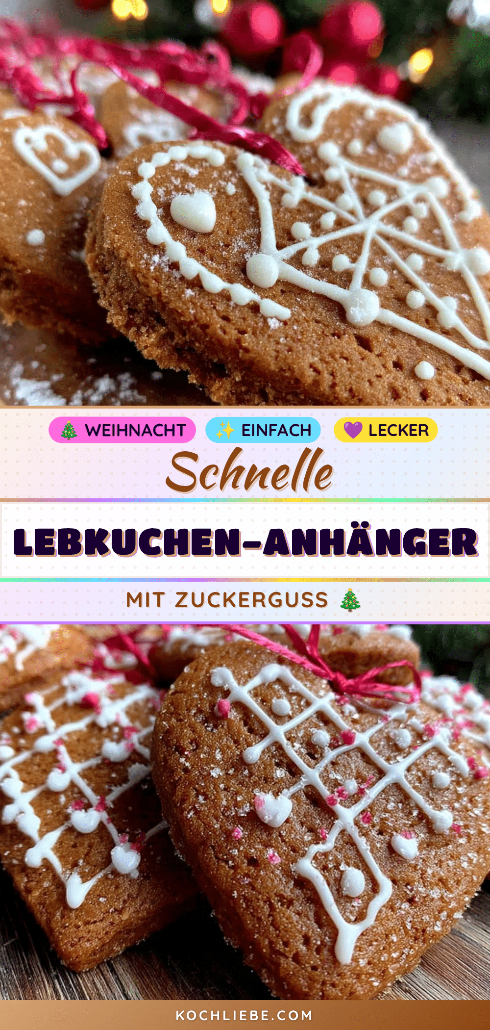 Lebkuchen-Anhänger mit Zuckerguss recipe