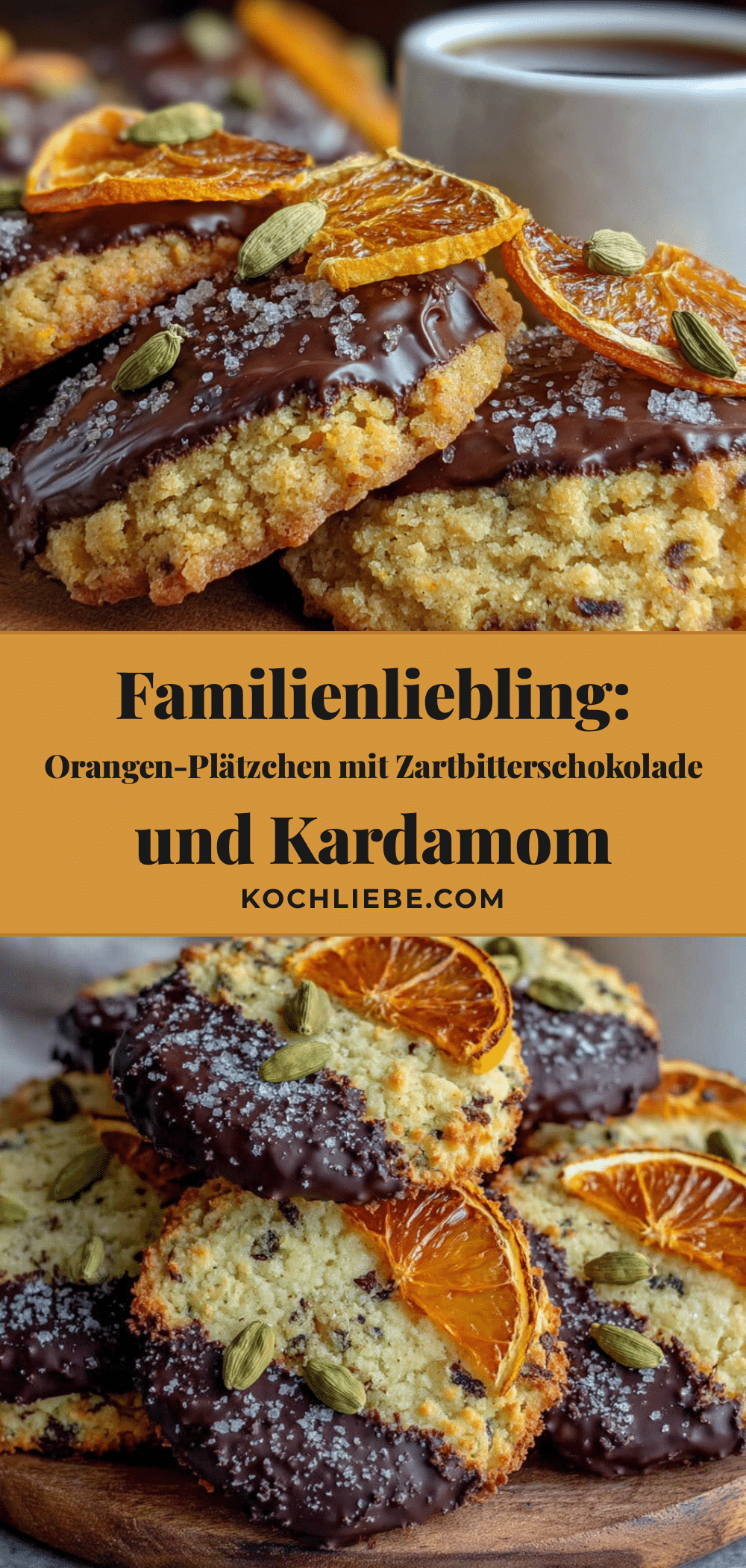 Orangen-Plätzchen mit Schokolade recipe