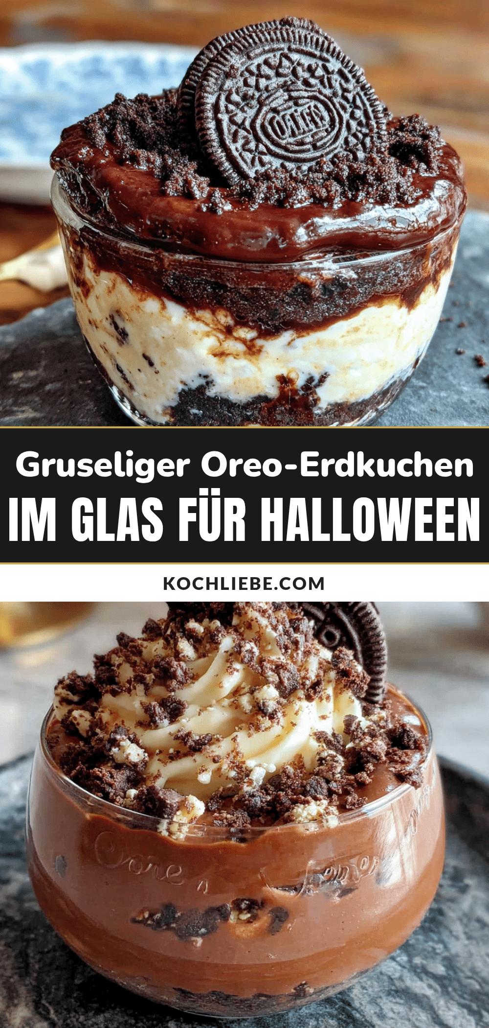 Oreo-Erdkuchen im Glas recipe