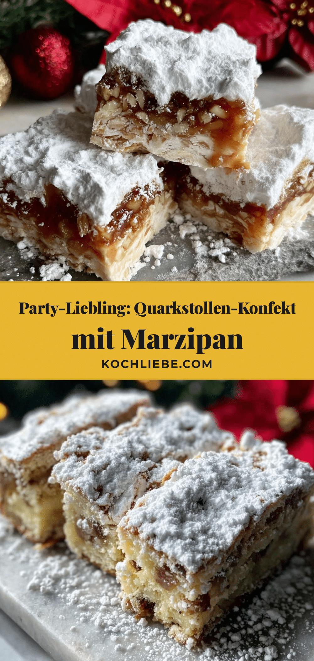 Quarkstollen-Konfekt mit Marzipan recipe