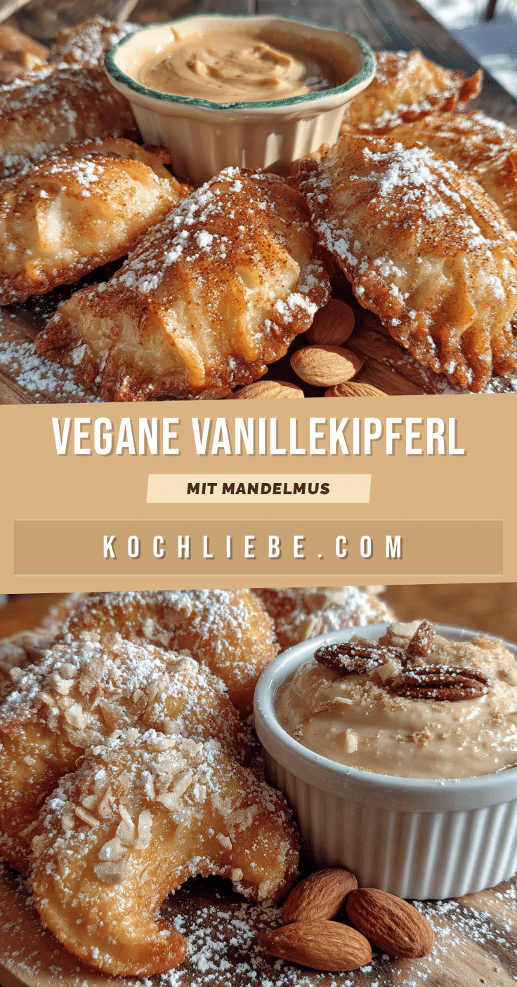vegane Vanillekipferl mit Mandelmus recipe